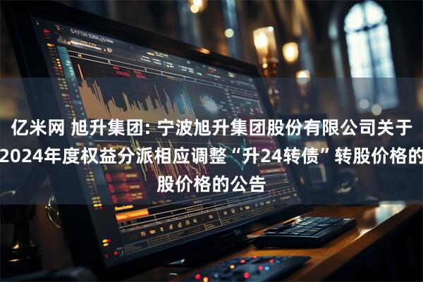 亿米网 旭升集团: 宁波旭升集团股份有限公司关于实施2024年度权益分派相应调整“升24转债”转股价格的公告