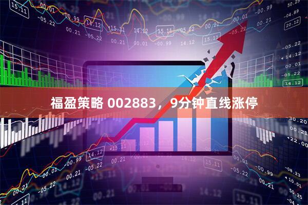 福盈策略 002883，9分钟直线涨停